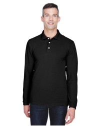 Harriton Men's Easy Blend Long Sleeve Polo
