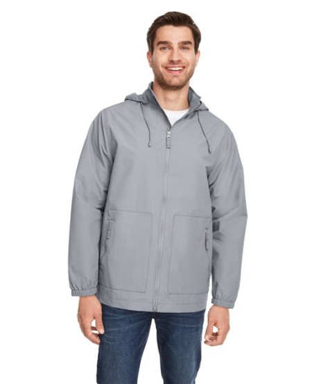 Team 365 TT87 Unisex Zone HydroSport Storm Flap Jacket – 4 oz. 100% Nylon Woven | XS–4XL