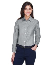 Harriton Women's Long Sleeve Oxford Dress Shirt