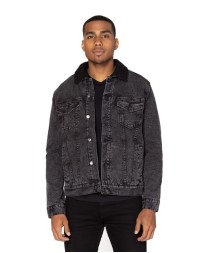 Threadfast Apparel Sherpa-Lined Denim Jacket