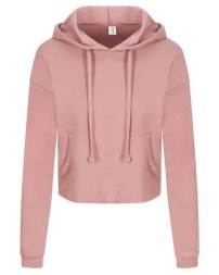 AWDis Women's Girlie Cropped Hooded Fleece with Pocket