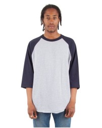 Shaka Wear Three-Quarter Sleeve Raglan T-Shirt