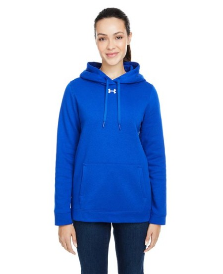 Under Armour 1300261 Women's Hustle Pullover Hoodie – 7.94 oz. 80/20 Cotton/Polyester Hooded Sweatshirt | M–3XL