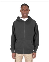 Shaka Wear Garment-Dyed Double-Zip Hooded Sweatshirt