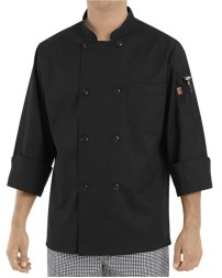 Chef Designs Black Traditional Chef Coat