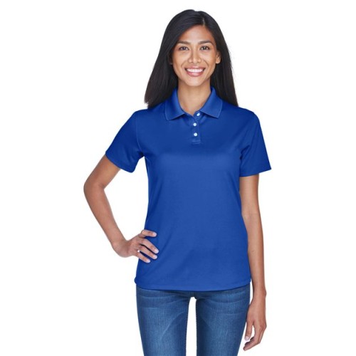 UltraClub Women's Cool  Dry Stain-Release Performance Polo