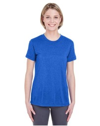 UltraClub Women's Cool  Dry Heathered Performance T-Shirt