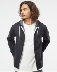 Independent Trading Co Lightweight Full-Zip Hooded Sweatshirt