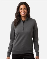 Devon  Jones Women's New Classics Quarter-Zip Sweater