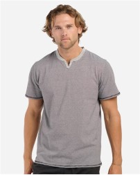 Boxercraft Striped V-Notch T-Shirt
