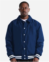 Shaka Wear Unisex Collared Varsity Jacket