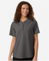 Devon  Jones Women's Seaton Pebble Textured Polo