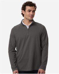 Devon Jones Men's Seaton Pebble Textured Quarter-Zip Pullover