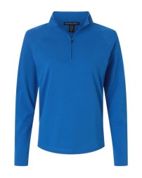 Devon  Jones Women's Seaton Pebble Textured Quarter-Zip Pullover