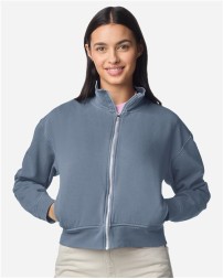 Comfort Colors 1570L Women's Garment-Dyed Full-Zip Jacket – 9.5 oz. 80/20 Ring-Spun Cotton/Polyester | S–2XL
