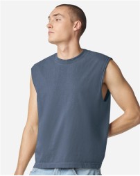 American Apparel Unisex Heavyweight Cotton Garment-Dyed Mid-Length Muscle Tee