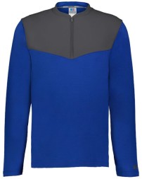 Russell Athletic R03GKM Unisex Sideline Grid Fleece Quarter-Zip Pullover – 6 oz. 100% Polyester 3D Grid Fleece | S–3XL