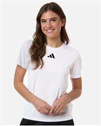 Adidas AT102 Women's Pregame Short Sleeve T-Shirt – Women's 4.4 oz. Recycled Polyester Performance Tee | XS–2XL