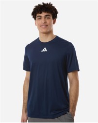 Adidas AT101 Men's Pregame Short Sleeve T-Shirt – Men's 4.4 oz. Recycled Polyester Performance Tee | S–4XL
