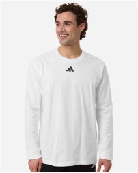 Adidas AT108 Men's Fresh Long Sleeve T-Shirt – 5.3 oz. 100% Cotton | Regular Fit | GOTS Certified