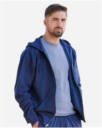 J America Unisex BTB Fleece Hooded Full-Zip Sweatshirt