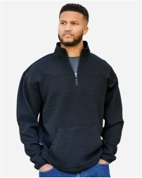 J America Unisex Pebble Fleece Quarter-Zip Pullover