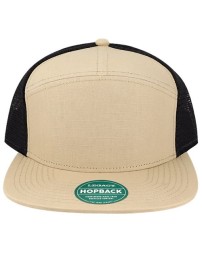 LEGACY H7FB Hopback Seven-Panel Trucker Cap – 65/35 Cotton/Polyester | High-Profile | Recycled Flat Bill