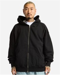 Shaka Wear SHGMZ Unisex Max Heavy Garment-Dyed Full-Zip Hoodie – 12 oz. 100% Cotton | YKK Double Zipper | S–2XL