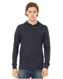 BELLA  CANVAS Jersey Hooded Long Sleeve Tee