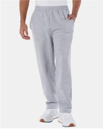 Champion Powerblend Open-Bottom Sweatpants with Pockets