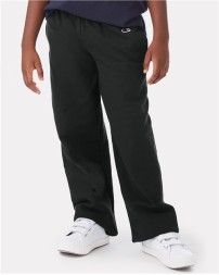 Champion Powerblend Youth Open-Bottom Sweatpants with Pockets