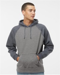 J America Vintage Heather Hooded Sweatshirt