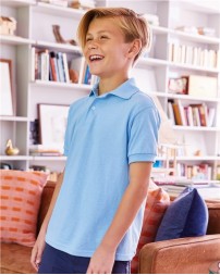 Hanes Youth Ecosmart Jersey Polo