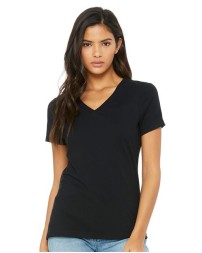 BELLA  CANVAS Womens Relaxed Jersey V-Neck Tee