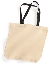 Liberty Bags Natural Tote with Contrast-Color Handles