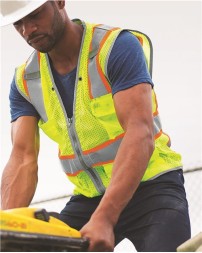 Kishigo Unisex Premium Brilliant Series Heavy-Duty Class 2 Vest