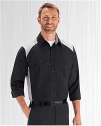 Red Kap Long Sleeve Motorsports Shirt