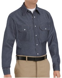 Red Kap Deluxe Denim Long Sleeve Shirt
