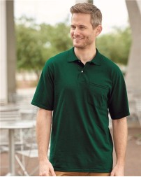 JERZEES SpotShield 5050 Polo with Pocket