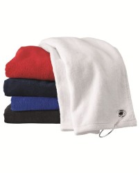 Carmel Towel Company Velour Hemmed Towel with Grommet  Hook