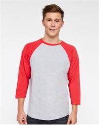 LAT Baseball Fine Jersey Three-Quarter Sleeve Tee
