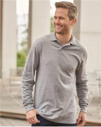 JERZEES SpotShield 5050 Long Sleeve Polo