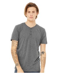 BELLA  CANVAS Short Sleeve Henley