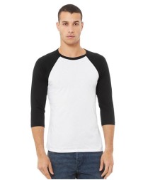 BELLA  CANVAS Three-Quarter Sleeve Baseball Tee