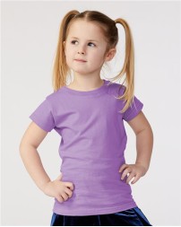 Rabbit Skins Toddler Girls Fine Jersey Tee
