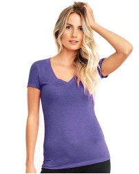 Next Level Womens Triblend Deep V-Neck T-Shirt