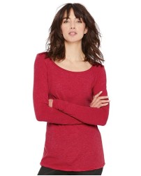 Next Level Womens Triblend Scoop Neck Long Sleeve T-Shirt