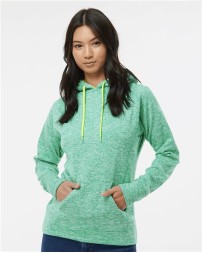 J America Womens Cosmic Fleece Hooded Sweatshirt