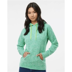 J America Womens Cosmic Fleece Hooded Sweatshirt