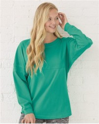 Boxercraft Women's Jersey Pom Pom Long Sleeve T-Shirt